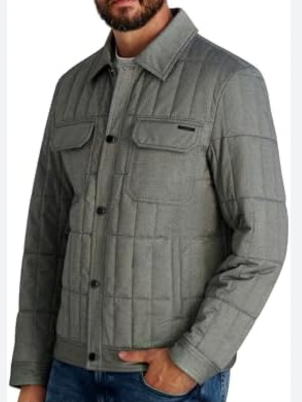 Karl Lagerfeld Quilted Harrington Jacket Green Medium Men New